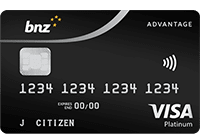 simply cash card BNZ Advantage Visa Platinum